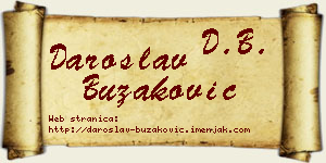 Daroslav Buzaković vizit kartica